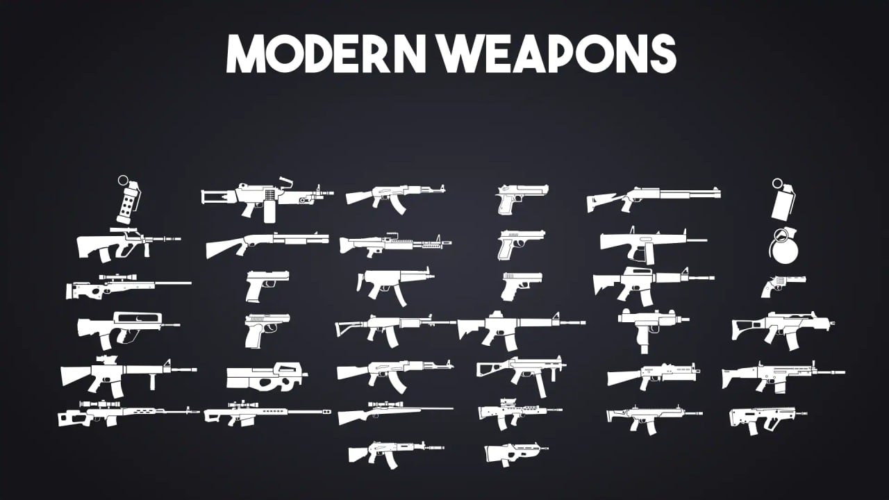 Weapon Icons - (WW1, WW2, Modern) Handcrafted - 2K📱 - изображение 3